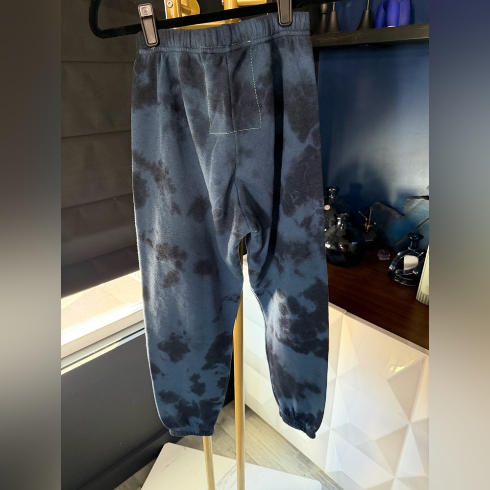 Aviator Nation Black and Blue Tie-Dye Joggers - Picture 3 of 3